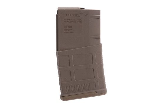 Magpul PMAG 20 LR/SR GEN M3 7.62 NATO Magazine has a flared floorplate